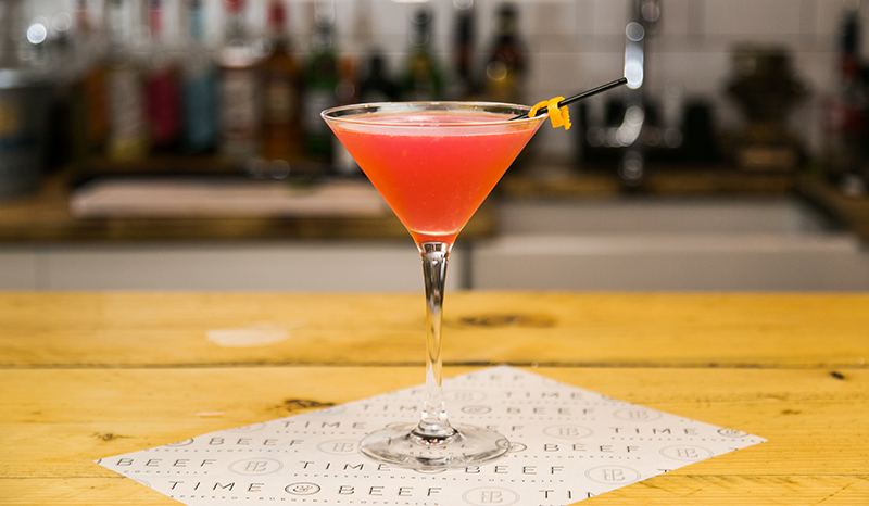 Cocktails at Time and Beef